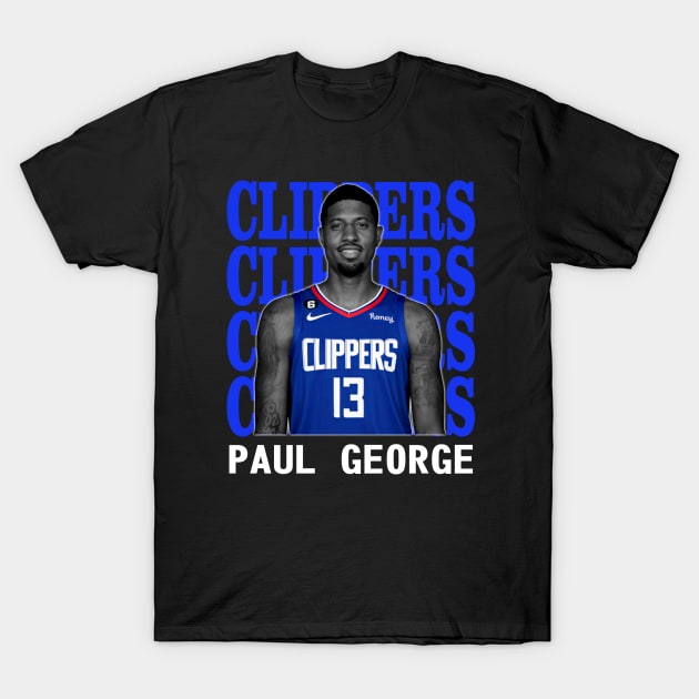 Los Angeles Clippers Paul George 13 T-Shirt by Thejockandnerd